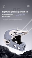 Nouveau casque de VTT tout-terrain anti-collision haute protection avec réglage de la sangle pour course extrême et descente intégrale