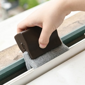Household Magical Cleaning Slide Tools Floor Gap Trough Ditch Dust Wiper <b>Brushes</b> Cleaning Window Groove Cleaning <b>Brush</b> - Product Image 2