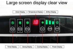 JHCOOL intérieur extérieur 7500cmh double ventilateur axial <span class=keywords><strong>climatiseur</strong></span> refroidisseur de marais Portable avec réservoir d'eau de 30L pour magasin - Product Image 2