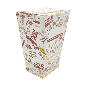 Custom Ontwerp Opvouwbare Leuke Papieren Voedselcake Verpakking Kids Wegwerp Gebakken Happy Meal Kip Kwaliteit Afhaaldoos - Product Image 3