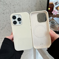 Coque de téléphone portable antichoc en silicone liquide magnétique GS pour iPhone 18 Pro Max/17 Pro 16 15 14 13 12