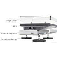 Étui de protection transparent magnétique en métal Starlink Mini, étanche, robuste, résistant à la grêle, pour montage sur toit de camping-car/voiture, aimant puissant