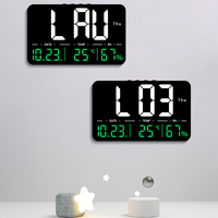 Reloj Despertador Digital LED con Control Remoto, Silencioso, con Función de Reposo, Luz Nocturna, Calendario, Temperatura, Humedad y Fecha, para Hogar y Oficina