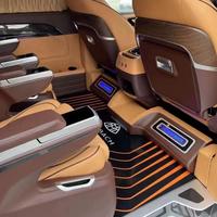 Mercedes Classe V/Alphard CNC Cut Tapis de voiture en cuir écologique Mise à niveau complète du sol du véhicule avec rembourrage antidérapant