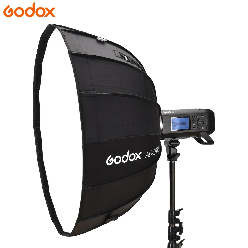 Godox AD-S65S/W 65cm Silber/Weiß Deep Parabolic Softbox mit Honeycomb Grid Godox Mount Softbox für AD400PRO ML60 ML30