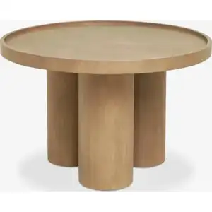Lüks sehpalar katı ahşap çay TableSet tasarım ahşap Modern oturma odası mobilya Nordic yuvarlak tasarım masa