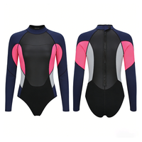 DIVESTAR Baju Selam Surfing Grosir Satu Potong Baju Freediving Neoprena Bernapas dengan Cetakan Depan dan Ritsleting Belakang yang Fleksibel untuk Surfing