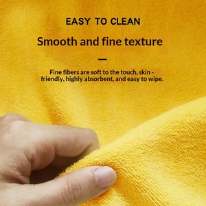 Serviette de lavage de voiture en microfibre et polaire corail, vente en gros usine 2026, plusieurs couleurs au choix - Product Image 3