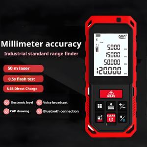 Extérieur Rechargeable <span class=keywords><strong>Sans</strong></span> <span class=keywords><strong>Fil</strong></span> Bluetooth De Poche Télémètre Laser Règle Électronique Salle De Mesure Ruban À Mesurer - Product Image 6