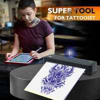 Printer Termal Mini Portabel Aiyin A40s Nirkabel Pembuat Stencil Tato Nirkabel