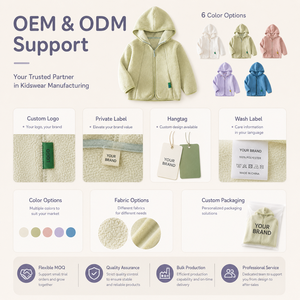 Veste polaire à capuche pour filles, fermeture éclair, douce et chaude, essentielle pour l'hiver, <span class=keywords><strong>manteau</strong></span> à capuche pour enfants, 5 couleurs, personnalisation OEM ODM, vente en gros - Product Image 4