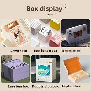 Boîte d'emballage personnalisée en carton blanc, boîte surprise personnalisée, boîte couleur, boîte cosmétique, logo imprimable, impression en petites séries - Product Image 3
