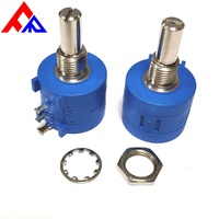 Potensiometer Multiturn Presisi 10K Ohm Berkualitas Tinggi 3590S 10 Ring Resistor yang Dapat Disesuaikan dengan Daya Tinggi