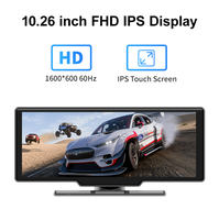 Layar dasbor mobil Apple nirkabel, pemutar mobil AHD layar sentuh 10.26 inci IPS 2,5d layar sentuh melengkung