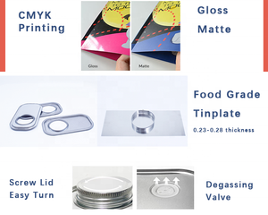 115*60*105Mm Nhà Máy Kim Loại Tùy Chỉnh Bao Bì Màu Sắc Cấp Thực Phẩm Tiêu Bạc Hà Matcha Bột Hộp Thiếc Cà Phê Bột <span class=keywords><strong>Tin</strong></span> Có Thể - Product Image 4