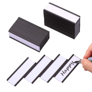 Paket Penyangga Kartu Data Magnetik <span class=keywords><strong>C</strong></span>-Channel & Label Rak Magnetik Gulung, Label Karton Precut, Penyangga Label Magnetik - Product Image 1