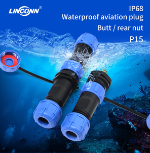 Connecteur électrique étanche P13 circulaire droite mâle prise femelle prise plastique rapide extérieur - Product Image 6