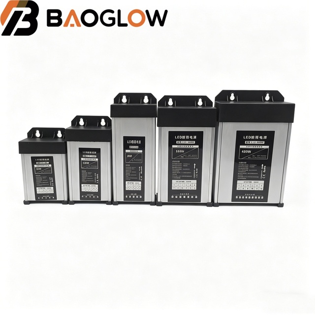 400W 60W 120W 200W 300W 180-240V 12V 85% Efficiency IP43 Waterproof Power Supply Constant Voltage Board Module Led Driver