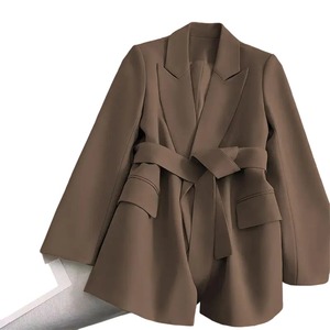 Traje Casual de Color Sólido con Cordones para Mujer, a la Moda - Product Image 4