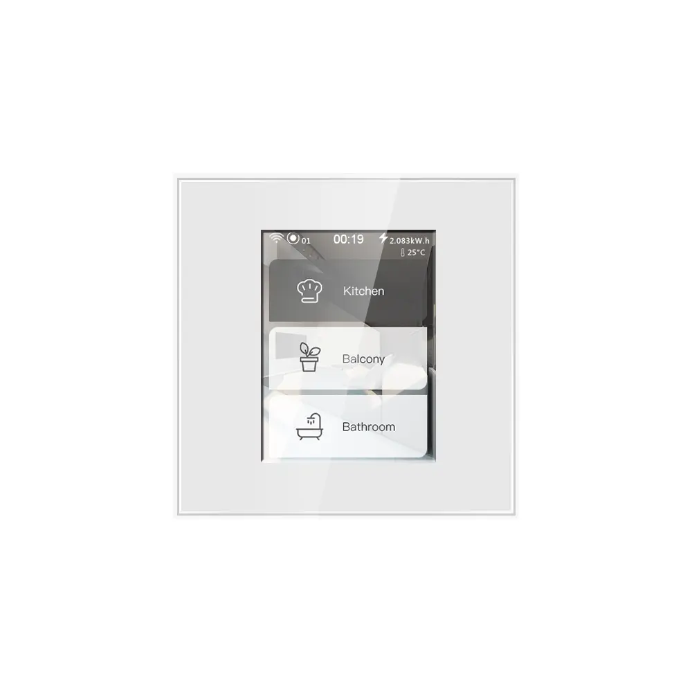 Домашней автоматизации ЕС l8 Wi-Fi сенсорный ЖК-экран Smart настенный выключатель света, занавес переключатель поддержка Tuya Homekit Alexa и Google Assistant