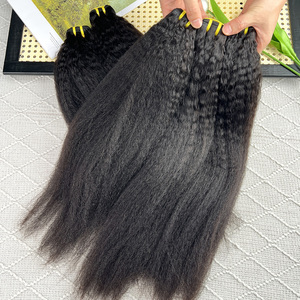 ผมแท้เวอร์จินเกรด 12A แบบเป็นมัด  ผมเวียดนาม  จัดเรียงเกล็ดผม  แบบ Afro Kinky Straight  แบบต่อผม  ไม่ผ่านการแปรรูป - Product Image 6
