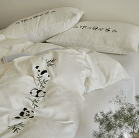 Parure de lit en microfibre effet soie glacée, motif dessin animé, housse de couette et drap de luxe, vente en gros