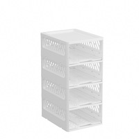 Grande Capacité Choix Amusant Pliable Boîte De Rangement En Plastique PP Matériel Tiroir Style Panier De Rangement pour Chambre Armoire
