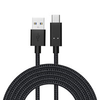 Câble USB 2.0 vers USB C 3A à charge rapide, cordon de données tressé en nylon, cuivre sans oxygène pour téléphone, tablette, ordinateur portable