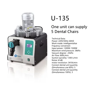 Pompe d'aspiration Portable puissante équipement dentaire unité de Machine d'aspiration dentaire pour 2/4/5/6/8/10 chaises dentaires