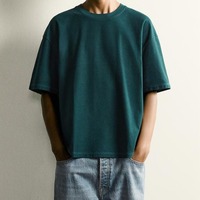 T-shirt décontracté en coton uni pour homme, imprimé avec logo personnalisé, prix usine de gros, nouvelle tendance 2026, respirant, haute qualité