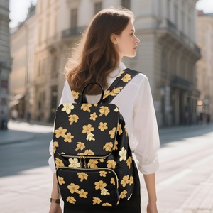 Nuevo Producto, Mochila Personalizada con Diseño de Flor de Hau Hawaiana para Niñas, Estudiantes Universitarias y de Preparatoria, con Cierre de Cremallera y Patrón de Personajes - Product Image 5