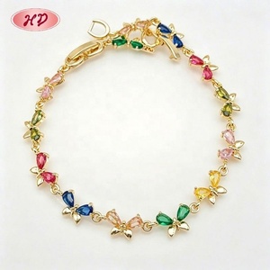 กำไลข้อมือผู้หญิงทรงงูประดับเพชรซิร์คอนชุบทอง 18K คุณภาพสูงจาก Luxury Charm Wholesale เครื่องประดับแฟชั่น - Product Image 3
