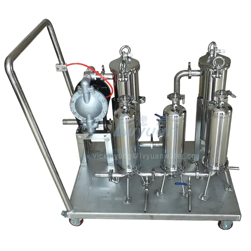 Guangzhou Lieferant große Durchfluss rate SS304 316L Edelstahl Pumpen filtersystem Ölfilter maschine für Kraftstoff/Diesel-System