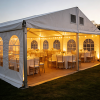 Tente Pagode Extérieure avec Toit Transparent, Carpa Transparente pour Fêtes et Événements