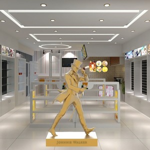 <span class=keywords><strong>Statue</strong></span> personalizzate in fibra di vetro in resina che camminano per la casa scultura di arredamento - Product Image 3