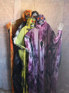 Pafu Halloween Halloween fantasma di grandi dimensioni 78 "Halloween Prop teschio con LED occhi luminosi e raccapricciante suono per la decorazione - Product Image 2