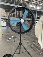 Ventilateur sur pied industriel à haute vitesse, ventilateur oscillant robuste, hauteur réglable