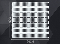 Panneaux de sol en plastique résistant aux dommages pour chèvres, revêtement de sol robuste pour ferme, plancher à lattes pour élevage de chèvres - Vente en gros
