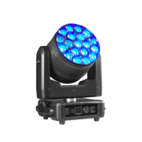 Nouvelle Lampe de Scène à Tête Mobile LED Zoom Wash 19x15W, Effet Calidoscope Œil d'Abeille 4-en-1 RGBW, Éclairage DMX pour DJ, Boîte de Nuit et Événements