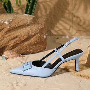 Nuovi Sandali Donna Primavera 2026 con <span class=keywords><strong>Tacco</strong></span> a Spillo in Pizzo 6-8cm, Slingback Monofascia, Punta Affusolata, Effetto Snellente, Moda - Product Image 3