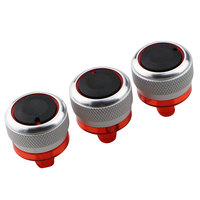 3 Pièces/Set Pour Peugeot 206 207 2006 2007 2008 2009 2010 2011 Tableau de Bord Climatisation AC Boutons Commutateur Boutons de Contrôle de Chaleur