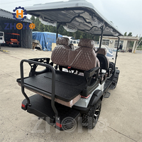 Voiturette de golf électrique haute performance 6 places avec sièges confortables, idéale pour les centres de villégiature et les zones touristiques