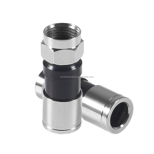 Coaxial Cable F Type Connector for RG6 Waterproof Cable Digital TV Set-top Box Compression F Male Connector