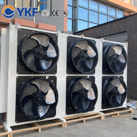 Refroidisseur évaporatif industriel YKF à faible bruit avec module à 6 ventilateurs, échangeur de chaleur à serpentin tubulaire, refroidisseur à sec pour l'industrie électrique