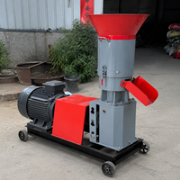 Henglu Nouvelle petite machine à granulés d'aliments en acier inoxydable de 100 kg/h avec moteur diesel pour usage domestique et agricole (bovins, ovins, volailles)