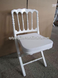 Paquete de asiento de silla Napoleón plegable de madera dorada, silla de Castillo plegable, silla plegable de boda, sillón de asiento de madera maciza para exteriores - Product Image 4
