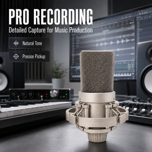 Microphone à condensateur professionnel Voxfull <span class=keywords><strong>VF</strong></span>-103 XLR pour diffusion en direct, jeux sur ordinateur et enregistrement - Product Image 3