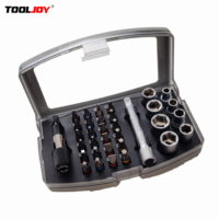 Kit complet de 34 embouts de visseuse à chocs, embouts de tournevis, douilles et embouts à chocs en acier S2 pour outils électriques