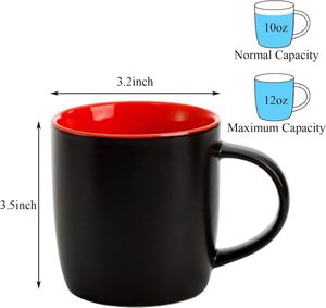 Custom Promotional 350 ML Boston Porcelain Coffee <b>Mug</b> Personalized Matt Inside Colored Coffee <b>Mug</b> With Logo for Office - Product Image 3