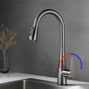 Kitchen <strong>Faucet</strong> With Pull-down Sprayer (3 Modes) Brushed Nickel Single Hole, Single Handle Kitchen Sink <strong>Faucet</strong> for bar <strong>RV</strong> - Product Image 1